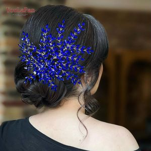 YouLaPan – coiffe de mariée brillante <span class=keywords><strong>pour</strong></span> femmes, diadème en strass, accessoires <span class=keywords><strong>pour</strong></span> cheveux de mariage, coiffes de princesse HP438 - Product Image 3