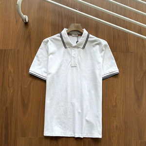 Luxury Brand Summer Mon* Men's Polo <b>Shirt</b> Short Sleeved Pure Cotton Lapel Trendy Casual <b>T</b>-<b>shirt</b> - Product Image 1