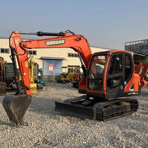 Mini-excavatrice d'occasion de bonne qualité Doosan Dx75 Dx75lc-9c 7,5 tonnes 7 tonnes, marque japonaise, haute qualité, faible nombre d'heures, avec CE, à vendre - Product Image 3
