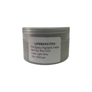 LSY <span class=keywords><strong>RAL</strong></span> <span class=keywords><strong>7035</strong></span> Pâte de pigment époxy gris clair pour résine époxy, résine uréthane, polyaspartique pour sols époxy et bricolage - Product Image 1