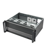 Prix de gros 4U 19 \ "Boîtier de Serveur Industriel Horizontal ATX 4U 19 Pouces Châssis de Serveur en Rack 7 Fentes PCIE Ventilateur en Plastique