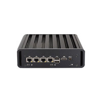 12GEN N100 Industrial Mini PC Intel 4 LAN 2,5G LAN 2 DDR4 Firewall Fanless 4 puertos Ethernet Nuevo UK Plug SSD Hard Mini Computer