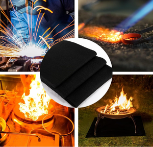 150cm X150cmWelding Blanket Fireproof Heat Resistant Flame Retardant Protective <b>Mat</b> Insulation Pad for Soldering Custom Logo - Product Image 4