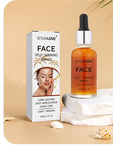 Suero facial <span class=keywords><strong>de</strong></span> Etiqueta Privada, alta calidad, larga duración, fácil aplicación, <span class=keywords><strong>gotas</strong></span> autobronceadoras <span class=keywords><strong>para</strong></span> <span class=keywords><strong>la</strong></span> cara, <span class=keywords><strong>gotas</strong></span> autobronceadoras Illumin Ating - Product Image 4