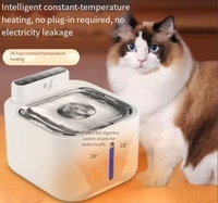 Distributeur d'eau pour animaux 4L Fontaine à eau automatique ultra-silencieuse pour chat Fontaine à eau pour chat avec chauffage constant à 28 degrés