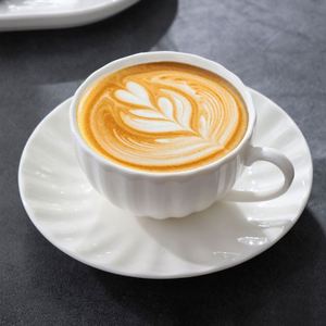 Cross-border Modern Minimalism Design Solid Color Ceramic Coffee <b>Cup</b> <b>Saucer</b> Latte <b>Cup</b> Home Afternoon Tea Special Set - Product Image 3
