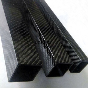 High <b>Strength</b> CFRP Pipes 3K Carbon Fiber Square Tubes - Product Image 2