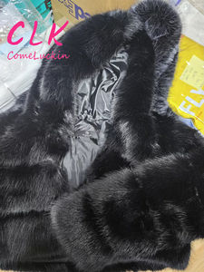 Winter Clothes Coat Thicken Jackets for Women Faux Fur Coat With Zipper Cropped Hoodde Outwear Short Fur Coat for <strong>Lady</strong> - Product Image 3