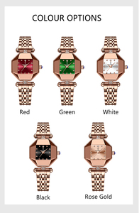 Relojes POEDAGAR 368 para Mujer, Reloj de Cuarzo de Lujo a la Moda, Resistente al Agua, de Acero Inoxidable, Reloj de Marca Superior, Relojes de Pulsera de Oro Rosa para Dama - Product Image 6