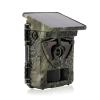 Cámara de rastreo 4K real con energía solar, conexión WiFi y de punto a punto, control por aplicación con vista en vivo