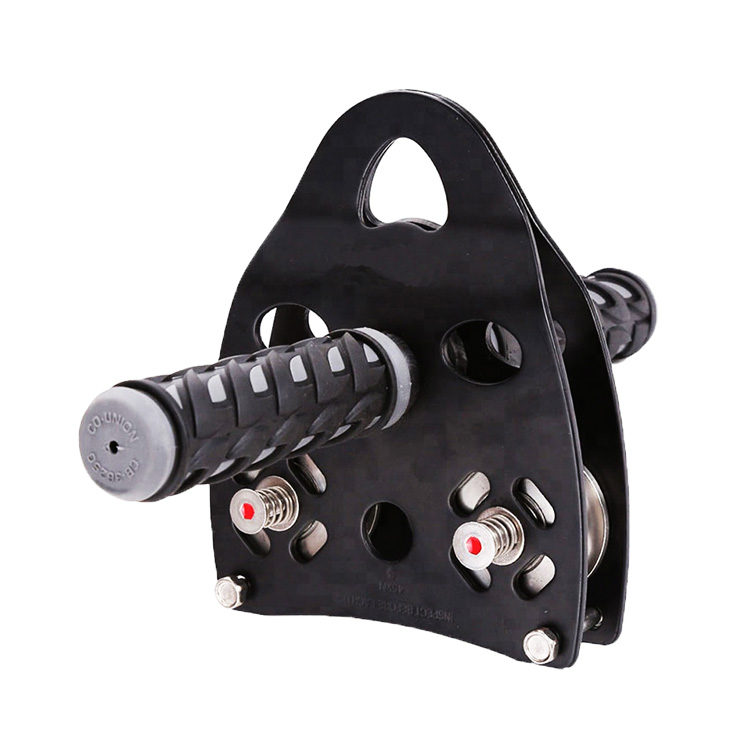 45kN шкив скалолазания с ручкой для тирольского пересечения