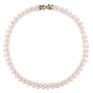 Super Fairy Ladies' S925 <b>Silver</b> <b>Necklace</b> Hand Woven <b>Pearl</b> Collarbone Chain New Style From Manufacturer's Collection - Product Image 5