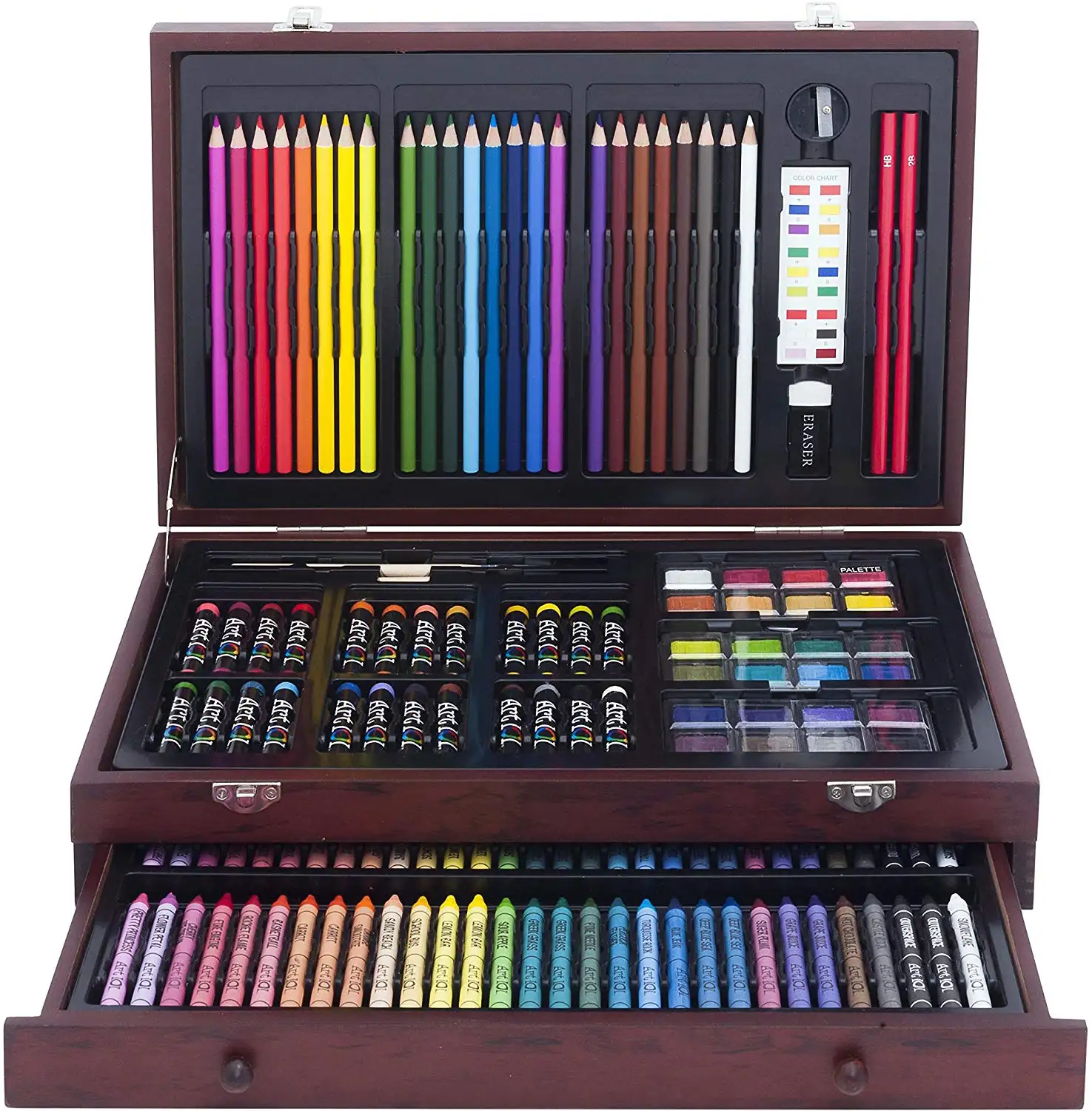 150 Piece Deluxe Art Set, Casewin Art Supplies for Drawing