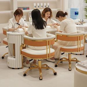Chaise de Salon de Manucure Luxe Confortable et Rotative pour Table de Manucure, Bar à Ongles, Spa et Extensions de Cils - Product Image 6