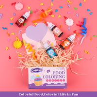 Vente en gros Lot de 10 couleurs de colorants alimentaires colorés vibrants Colorant comestible 10 ml Ensemble de colorants alimentaires liquides pour bricolage, fabrication artisanale
