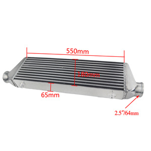 อินเตอร์คูลเลอร์ Poyracing ขนาด 550x180x65 มม. 2.5 นิ้ว อลูมิเนียม สำหรับรถดัดแปลง - Product Image 2