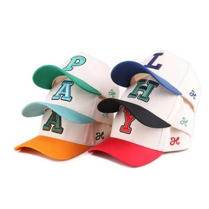 Wholesale Unisex Custom Embroidery Logo 6-Panel Corduroy <b>Waterproof</b> Baseball <b>Cap</b> with Metal Buckle-Sports Trucker <b>Cap</b> - Product Image 2