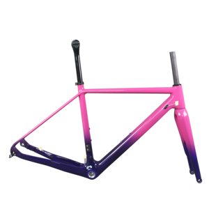 Cuadro de Bicicleta de Gravel con Diseño de Pintura Personalizada GR029, Soporte de Disco de Montaje Plano, Tamaños Disponibles 49/58cm - Product Image 1