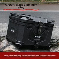 Boîte de rangement arrière en alliage d'aluminium à démontage rapide pour moto MJW45L55L65L Big Devil 45L/55L/65L
