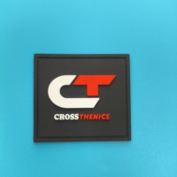 Étiquette de vêtement DIY, logo en caoutchouc souple avec support à coudre, patchs PVC 3D personnalisés pour vêtements