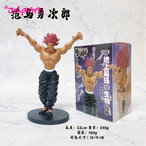 En stock : 6 figurines d'action <span class=keywords><strong>Anime</strong></span> BAKI, figurines Hanma, modèles en PVC, jouets - Product Image 3