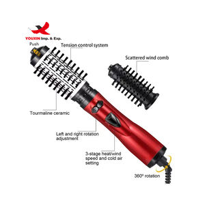 Peigne à air chaud flexible HQ Mixed Proc Discount 2 en 1, fer à friser, baguette, lisseur électrique professionnel, brosse à cheveux - Product Image 4