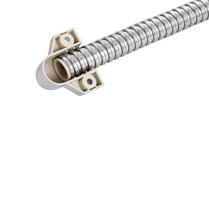 定制彩色银漆铠装门环电子锁电缆保护带塑料连接器门禁产品 - Product Image 3