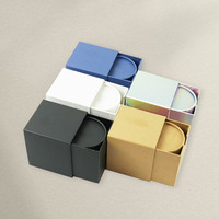 Différentes tailles de couleurs Impression du logo d'entreprise Boîte à bougies en feuille de thé Boîte à savon personnalisée Boîte à tiroir Emballage coulissant en papier carton