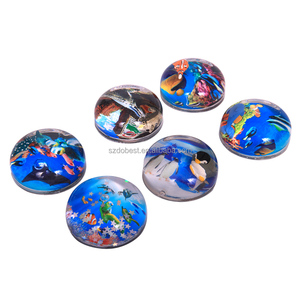 Magnete per Frigorifero Personalizzato OEM con Globo di Neve Liquido, Immagine Personalizzata, Globo d'Acqua Semicircolare, Souvenir Turistico - Product Image 4