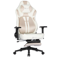 Chaise de jeu avec appuie-tête magnétique et support lombaire réglable, accoudoirs 3D et dossier inclinable pour configurations de jeu