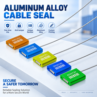 Scellé de sécurité jetable en fil d'acier allié d'aluminium ST-CS-HJ1, anti-effraction, pour la logistique des conteneurs