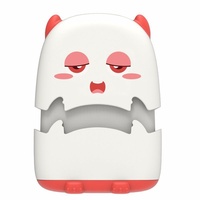 Matériel de tamponnage en plastique pour enfants, photosensible, pour nom, motif dessin animé petit monstre, pour l'admission à la maternelle, vêtements mignons, vente en gros