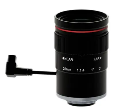 Cマウント1インチF1.425mm焦点距離レンズ12MPCCTVレンズP-irisトラフィックモニタリングカメラ用