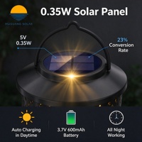Lampe de projection solaire pour oiseaux, lanterne suspendue pour jardin extérieur, LED blanc chaud, lampe décorative de paysage