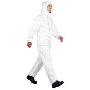 Combinaison de protection individuelle (CPI) Cat.III Type 5/6 légère, en tissu Flashspun, imperméable et résistante aux produits chimiques, avec capuche - Product Image 2