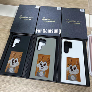 Custodia per telefono di lusso con display E Ink a 4 colori e NFC per Samsung Galaxy S24 S23 S22 Ultra, cover personalizzabile <span class=keywords><strong>fai</strong></span> da te - Product Image 1
