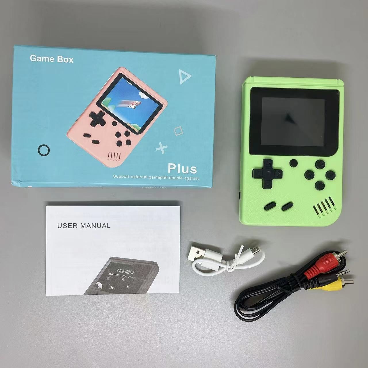 2022 Nieuwe Collectie Kleurrijke Handheld Gamer S Player Portable Game Console Kerstcadeau Met Innerlijke 400 Games 400 In 1game Box