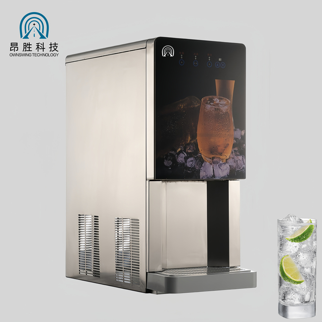 3-in-1 Automatic Countertop Water Dispenser Ice Machine & Ice Cube Maker with Bottle Filling for Household Use