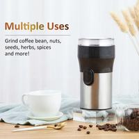 Moulin à café électrique en acier inoxydable, série petits appareils de cuisine, 60 g, design minimaliste pour la cuisine