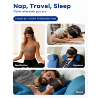Masque de sommeil rafraîchissant en gel/nylon 3D pour les yeux gonflés, les migraines, les maux de tête, réutilisable, durable, confortable, compresse froide