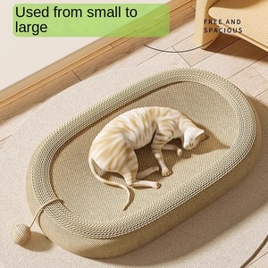 Tabla <span class=keywords><strong>de</strong></span> rascar para gatos ecológica Sisal y nido integrado <span class=keywords><strong>de</strong></span> 40cm, resistente al desgaste, resistente a los arañazos, tabla <span class=keywords><strong>de</strong></span> garra <span class=keywords><strong>de</strong></span> gato grande - Product Image 2