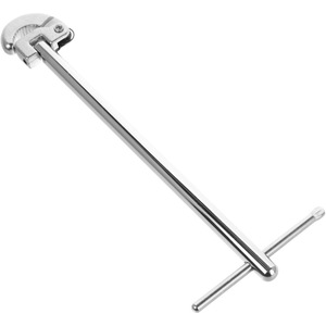 Adjustable Pipe Wrench High Carbon Steel Chrome Plated Serrated Jaw Imperial Measurement Single End Diy Tool - Product Image 2