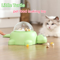 Distributeur de nourriture interactif pour animaux de compagnie, jouet de distribution automatique en forme de petite tortue pour chats et chiens