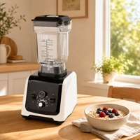 Blender Komersial Tugas Berat 1500-2000W Daya Tinggi 1200ML Untuk Hotel RV Pembuat Jus Penghancur Pengolah Makanan Meja