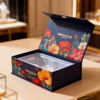 Boîte cadeau en carton magnétique pliable |   Emballage en papier personnalisé avec logo pour l'artisanat et les cadeaux |   Boîte de luxe avec revêtement UV en gros