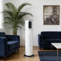 Humidificateur d'air électrique en plastique de 7 L, pour usage domestique et hôtelier, diffuseur d'aromathérapie ultrasonique sur pied avec télécommande