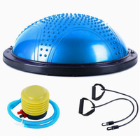 Ballon d'exercice anti-éclatement en PVC de 46 cm, surface ondulée antidérapante pour le yoga, le Pilates, la remise en forme, la salle de sport, l'entraînement à domicile
