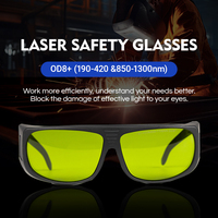 Lunettes de sécurité laser à fibre verte DMK T3D8-S5, nouvelle génération, OD8+, niveau de sécurité élevé, lunettes de protection laser pour le soudage, la découpe et le nettoyage