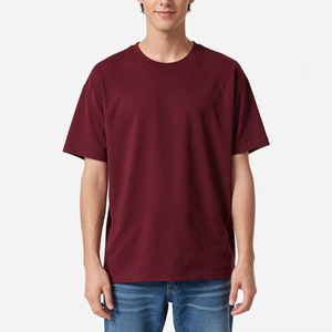 T-shirt décontracté unisexe à col ras du cou, 100 % coton, 220 grammes, double couture, personnalisable avec logo, vente en gros directe usine pour les startups - Product Image 2