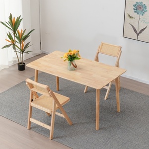 Chất lượng cao phong cách hiện đại Bắc Âu bàn ăn chất lượng cao tùy chỉnh đồ nội thất khách sạn Châu Âu rắn gỗ sồi bàn ăn - Product Image 4